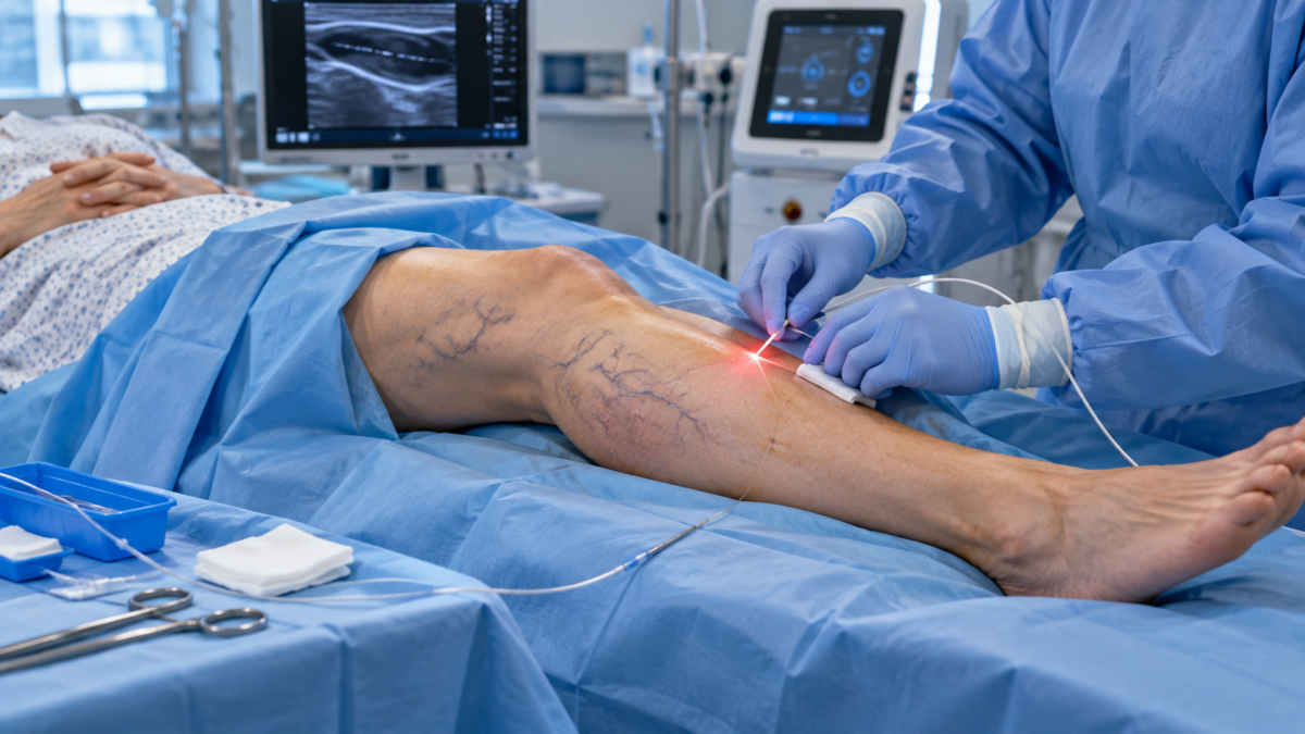 Tratamientos endovascular de las várices de miembros inferiores con laser.